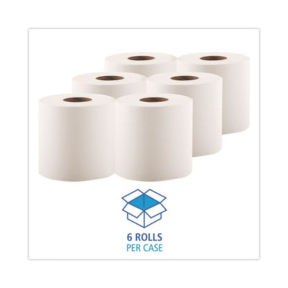 Center-Pull Hand Towels, 2-Ply, Perforated, 7.5 x 9, White, 600/Roll, 6 Rolls/Carton