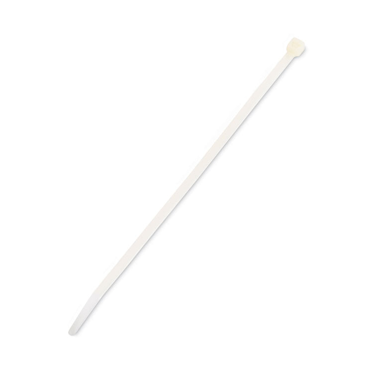 Nylon Cable Ties, 8 x 0.19, 50 lb, Natural, 1,000/Pack
