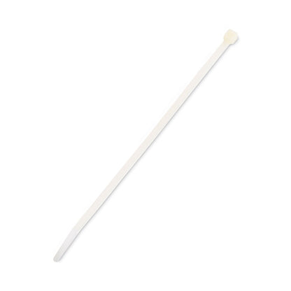 Nylon Cable Ties, 8 x 0.19, 50 lb, Natural, 1,000/Pack