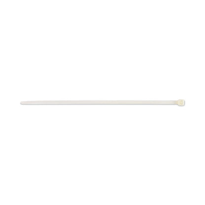 Nylon Cable Ties, 8 x 0.19, 50 lb, Natural, 1,000/Pack