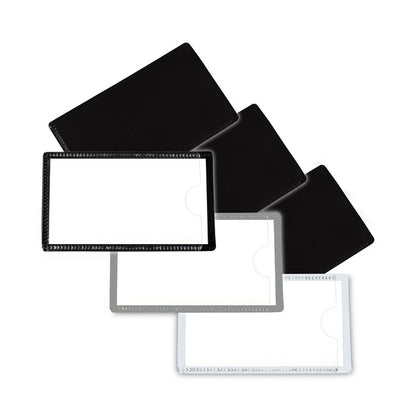 Slap-Stick Magnetic Label Holders, Side Load, 4.25 x 2.5, Gray, 10/Pack