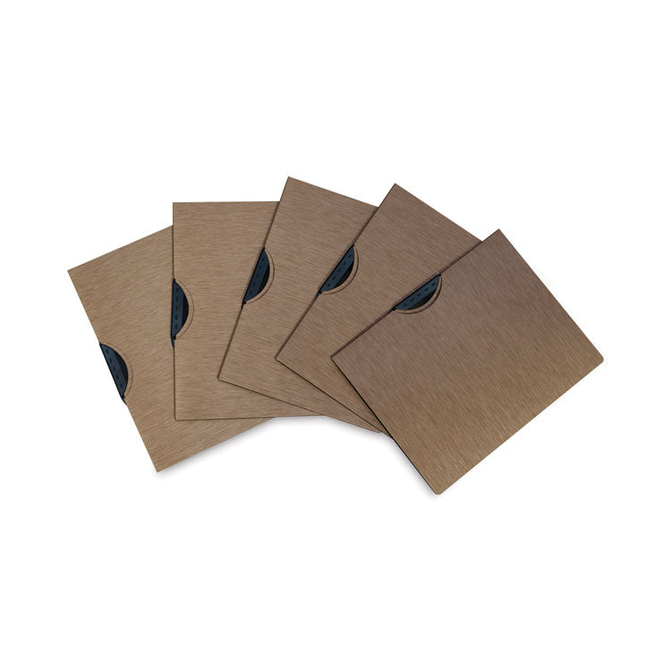 Modern Metallic Executive Style Report Cover, Swing Clip,  8.5 x 11, Bronze/Bronze, 5/Pack