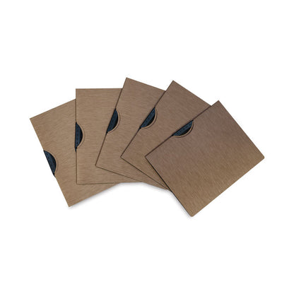 Modern Metallic Executive Style Report Cover, Swing Clip,  8.5 x 11, Bronze/Bronze, 5/Pack
