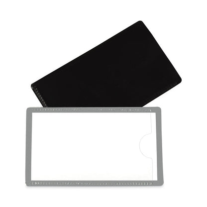 Slap-Stick Magnetic Label Holders, Side Load, 4.25 x 2.5, Gray, 10/Pack