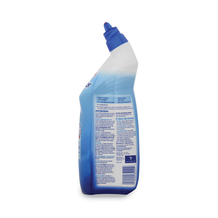 Toilet Bowl Cleaner with Oxi Action, Ocean Fresh Scent, 24 oz Angle-Neck Bottle, 2/Pack