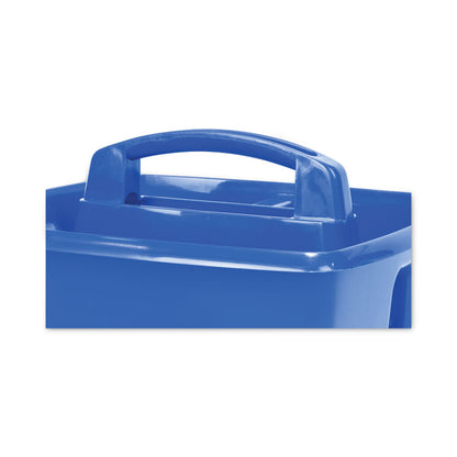 Small Art Caddies, 3 Sections, 9.25" x 9.25" x 5.25", Assorted Colors, 5/Pack