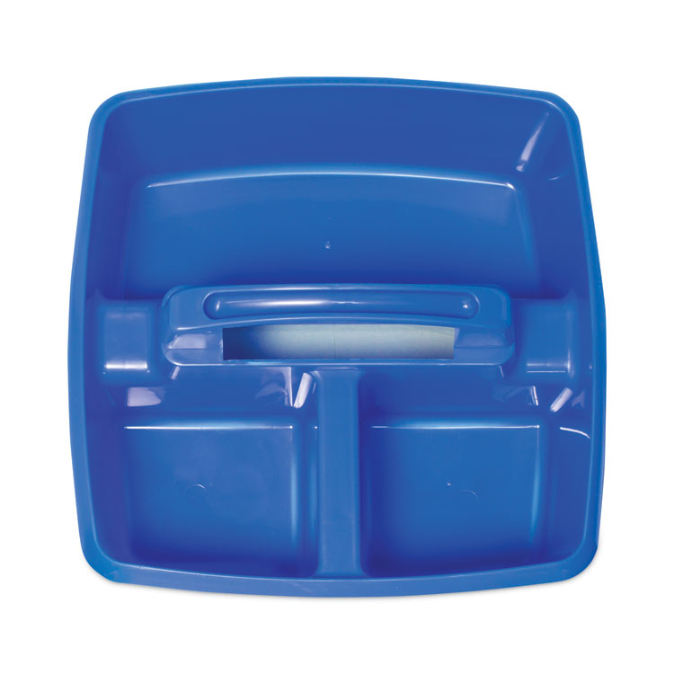 Small Art Caddies, 3 Sections, 9.25" x 9.25" x 5.25", Assorted Colors, 5/Pack