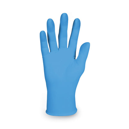 G10 2PRO Nitrile Gloves, Powder-Free, Large, 6 mil Thick, 9.5" Long, Blue, 100/Box