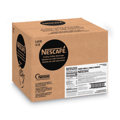 Frothy Coffee Beverage, French Vanilla, 2 lb Bag, 6/Carton