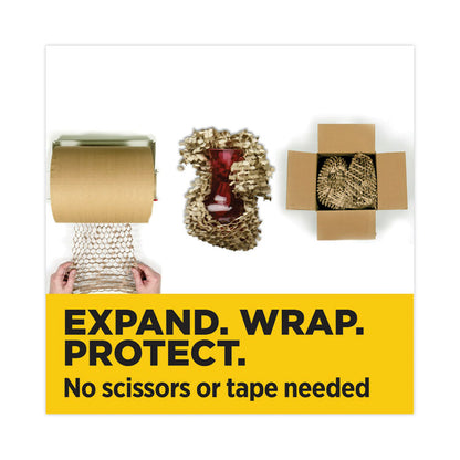 Cushion Lock Protective Wrap Dispenser, For Up to 16" Diameter x 12" Wide Rolls, Steel, Beige