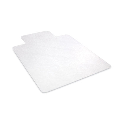 EconoMat Non-Studded All Day Use Chair Mat for Hard Floors, Rectangular with Lip, 46" x 60", Clear, Ships Flat