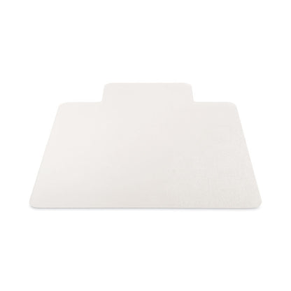 EconoMat Non-Studded All Day Use Chair Mat for Hard Floors, Rectangular with Lip, 46" x 60", Clear, Ships Flat