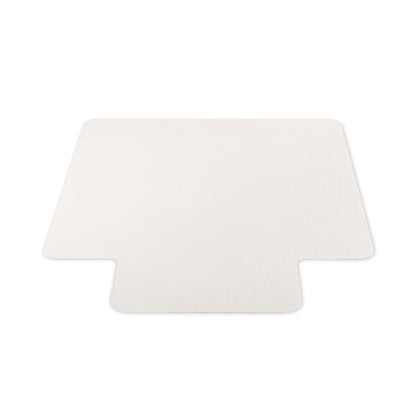 EconoMat Non-Studded All Day Use Chair Mat for Hard Floors, Rectangular with Lip, 46" x 60", Clear, Ships Flat