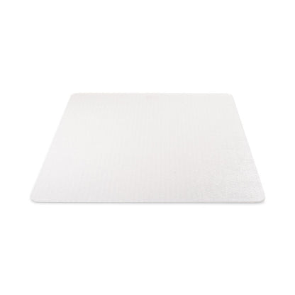 DuraMat Moderate Use Chair Mat for Low Pile Carpeted Floors, Rectangular, Beveled Edges, 45" x 53", Clear, Ships Flat