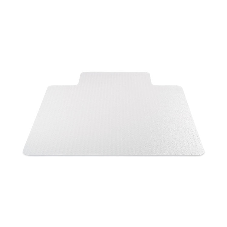 SuperMat Frequent Use Chair Mat for Medium Pile Carpeted Floors, Rectangular with Wide Lip, 46" x 60", Clear, Ships Flat