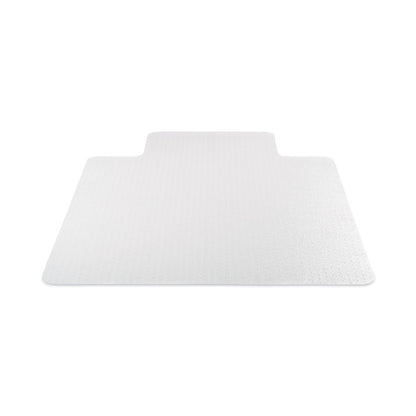 SuperMat Frequent Use Chair Mat for Medium Pile Carpeted Floors, Rectangular with Wide Lip, 46" x 60", Clear, Ships Flat