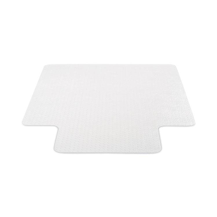SuperMat Frequent Use Chair Mat for Medium Pile Carpeted Floors, Rectangular with Wide Lip, 46" x 60", Clear, Ships Flat
