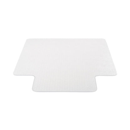 SuperMat Frequent Use Chair Mat for Medium Pile Carpeted Floors, Rectangular with Wide Lip, 46" x 60", Clear, Ships Flat