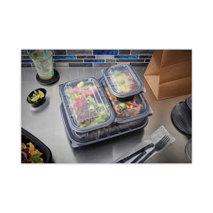 EarthChoice Entree2Go Takeout Container Vented Lid, 8.7 x 5.8 x 1, Clear, Plastic, 300/Carton