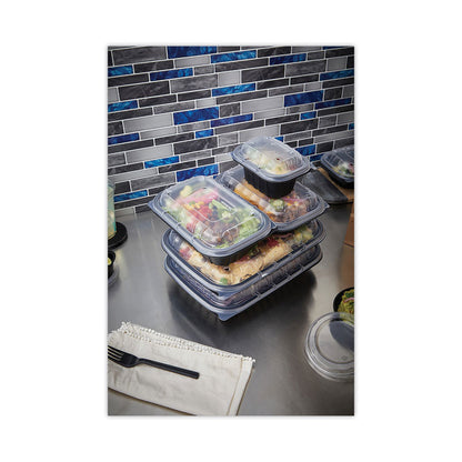 EarthChoice Entree2Go Takeout Container, 12 oz, 5.7 x 4.3 x 2.6, Black, Plastic, 600/Carton