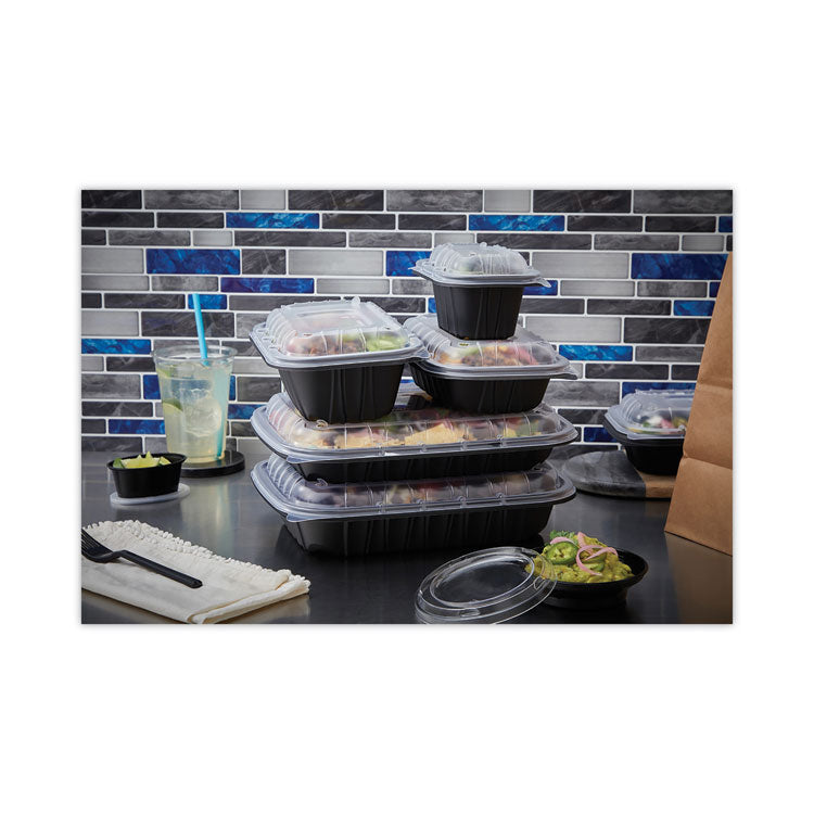 EarthChoice Entree2Go Takeout Container Vented Lid, 5.7 x 4.3 x 2.6, Clear, Plastic, 600/Carton