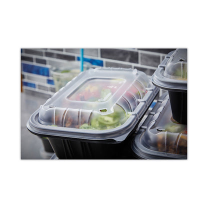EarthChoice Entree2Go Takeout Container, 32 oz, 8.7 x 5.8 x 2.7, Black, Plastic, 300/Carton