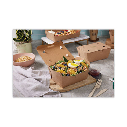 EarthChoice Tamper Evident OneBox Paper Box, 5.6 x 5.7 x 3.3, Brown, 200/Carton