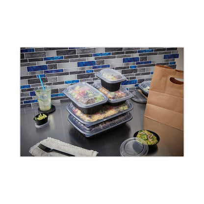 EarthChoice Entree2Go Takeout Container Vented Lid, 5.7 x 4.3 x 2.6, Clear, Plastic, 600/Carton