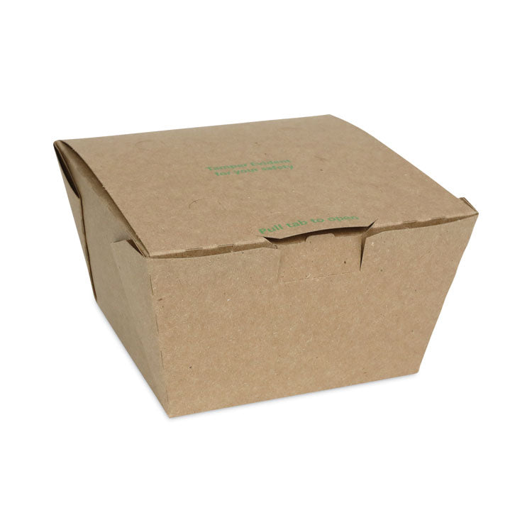 EarthChoice Tamper Evident OneBox Paper Box, 5.6 x 5.7 x 3.3, Brown, 200/Carton