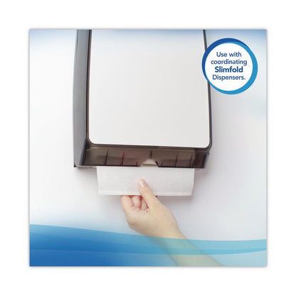 Slimfold Towels, 1-Ply, 7.5 x 11.6, White, 90/Pack, 24 Packs/Carton