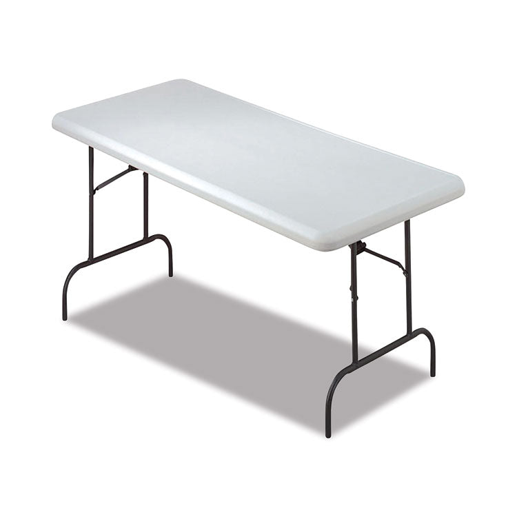 7105016976844, SKILCRAFT Blow Molded Folding Tables, Rectangular, 60w x 30d x 29h, Gray