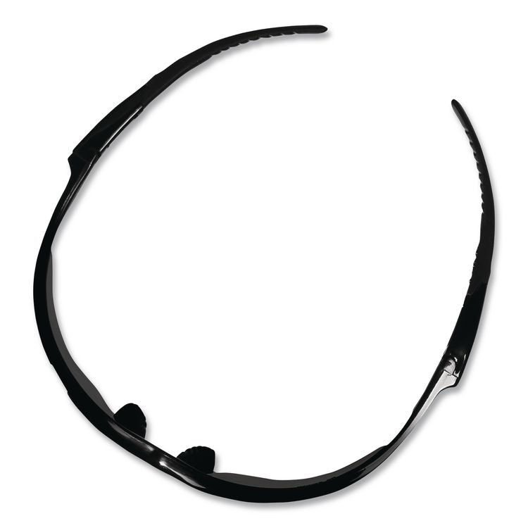 Nemesis Safety Glasses, Black Half Frame, Smoke Dual Lens