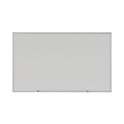 Deluxe Melamine Dry Erase Board, 60" x 36", White Surface, Anodized Aluminum Frame