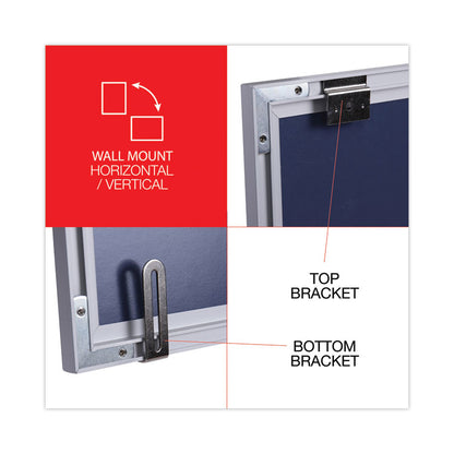 Deluxe Melamine Dry Erase Board, 60" x 36", White Surface, Anodized Aluminum Frame