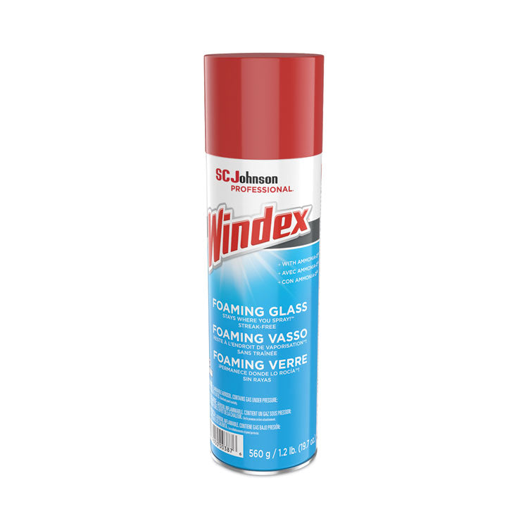 Foaming Glass Cleaner, 20 oz Aerosol Spray