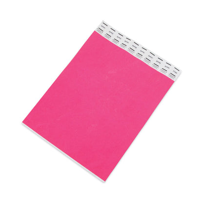 Crowd Management Wristbands, Sequentially Numbered, 9.75" x 0.75", Neon Pink, 500/Pack