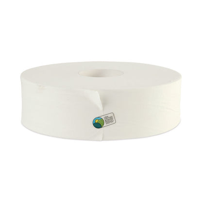 JRT Jumbo Roll Bathroom Tissue, Septic Safe, 2-Ply, 3.5" x 2,000 ft, White, 6 Rolls/Carton