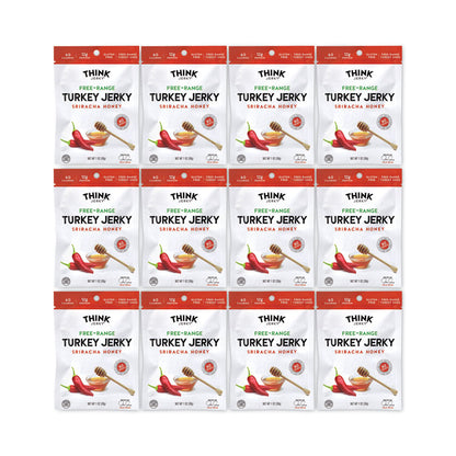 Sriracha Honey Turkey Jerky, 1 oz Pouch, 12/Pack