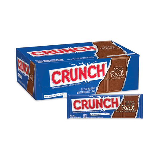 Crunch Bar, 1.55 oz Individually Wrapped, 36/Carton