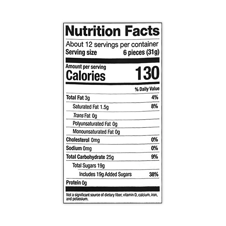 Fruit Chews, Original, 12.7 oz  Pouch, 3/Carton