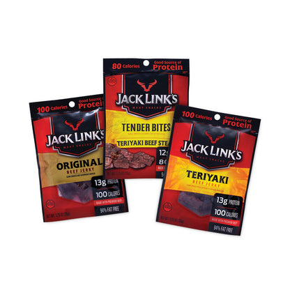 Beef Jerky Variety Pack, 1.5 oz Pack, 9/Carton