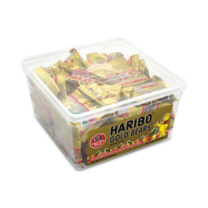 Goldbears Gummi Candy, 0.4 oz Pouches, Lemon, Orange, Pineapple, Rasberry, Strawberry, 54/Carton