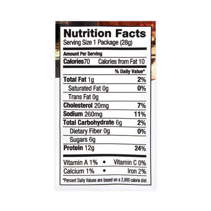 Sweet Chipotle Beef Jerky, 1 oz Pouch, 12/Pack