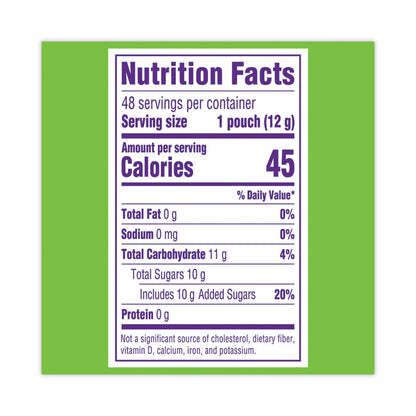 Candy, Assorted Flavors, 0.43 oz Pouches, 48/Box