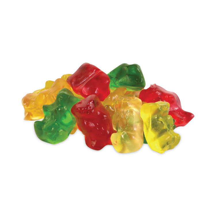 Goldbears Gummi Candy, 0.4 oz Pouches, Lemon, Orange, Pineapple, Rasberry, Strawberry, 54/Carton