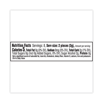 Sugar-Free Gum, White Peppermint,16 Pieces/Pack, 9 Packs/Carton