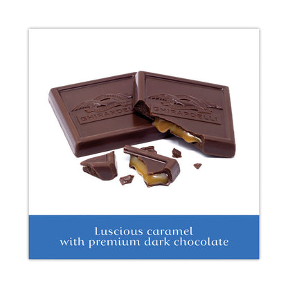 Dark and Sea Salt Caramel Chocolate Squares, 5.32 oz Bag, 3/Pack