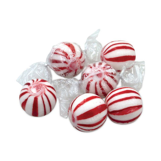 Jumbo Peppermint Balls Bag, 0.04 oz Individually Wrapped, 120 Balls/Bag, 1 Bag/Carton