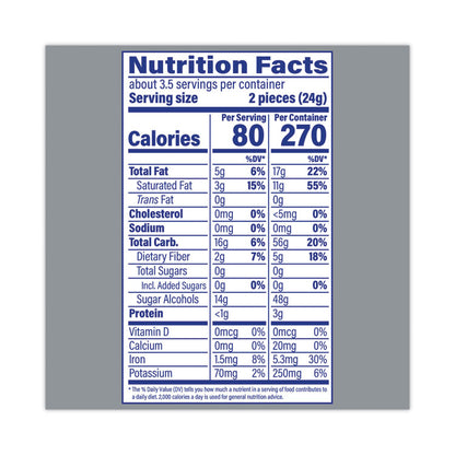 Sugar Free Peppermint Pattie, 3 oz Peg Bags, 12/Carton