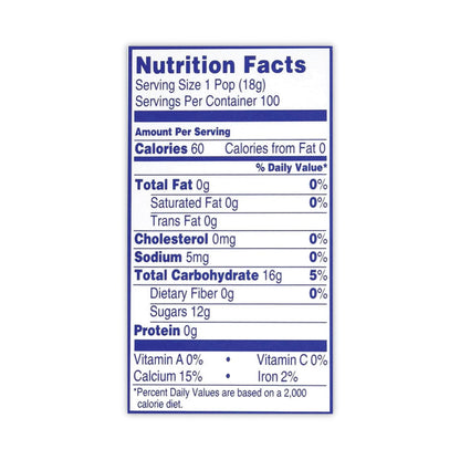 Blow Pops, Assorted Flavors, 0.64 oz, 100/Carton